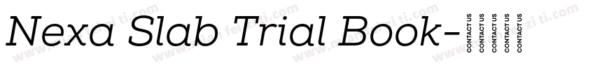 Nexa Slab Trial Book字体转换